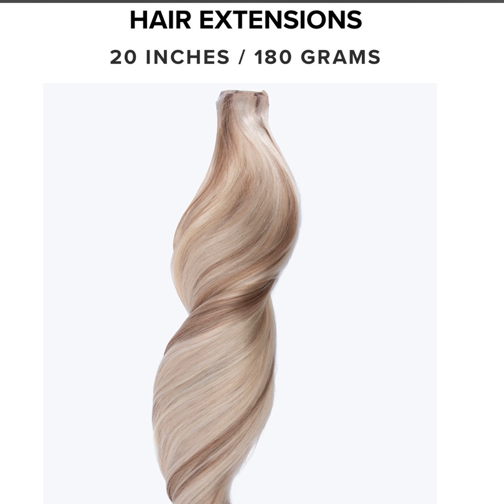 Bellami hair 20 inch Honey comb plus pony tail